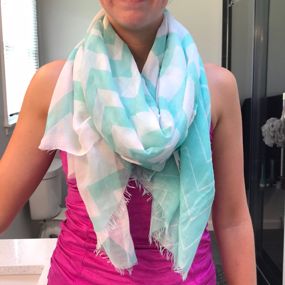 Lightweight  turquoise scarf